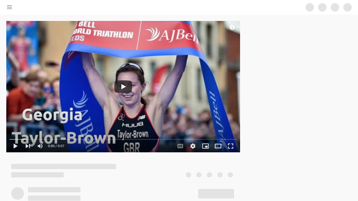 Tokyo 2020 Olympic Triathlon: Georgia Taylor-Brown (GBR)